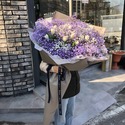보라안개 장미 대형꽃다발 (대전만 가능)